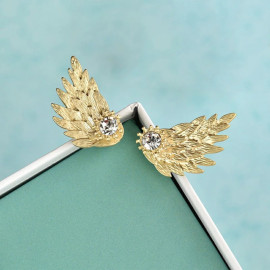 Arihant Gold Plated Wings Of Hope themed Contemporary Stud Earrings