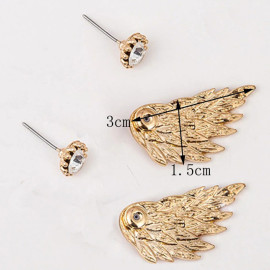 Arihant Gold Plated Wings Of Hope themed Contemporary Stud Earrings