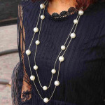 Arihant Gold Plated Pearl Studded Long Layered Necklace