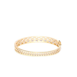 Gold Plated White stone Traditional AD Bracelet 17030