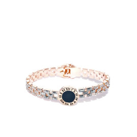 Rose Gold Plated Contemporary AD Bracelet 17104