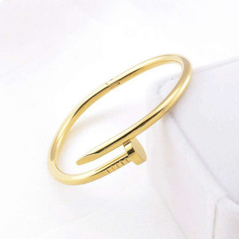 Arihant Gold Plated Stainless Steel Anti Tarnish Nail Bracelet