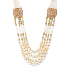 Gold Plated Traditional Pearl Necklace Set 1468