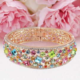 Arihant Rose Plated Multicolour CZ Bracelet 3103