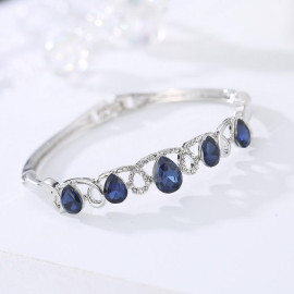 Arihant Rose Plated Blue AD Bracelet 3110