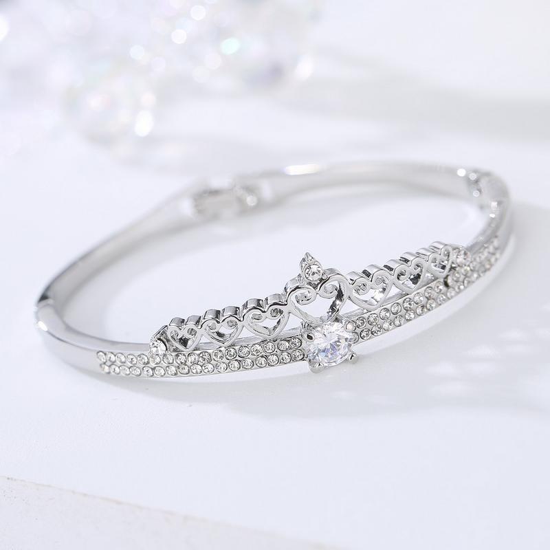 Arihant Rose Plated Silver American Diamond Bracelet 3113