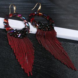 Arihant Multicolour Contemporary Tassel Earrings 2498