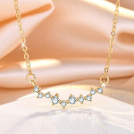 Arihant Gold Plated American Diamond Studded Contemporary Korean Pendant