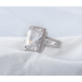 Arihant Platinum Plated American Diamond Fashion Ring 5111