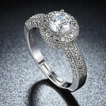 Arihant Mesmerizing Zircon Studded Silver Plated Swanky Ring For Women/Girls 5174