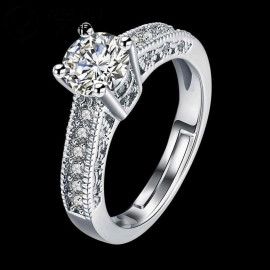 Arihant Wonderful Crystal Silver Plated Amazing Ring For Women/Girls 5175