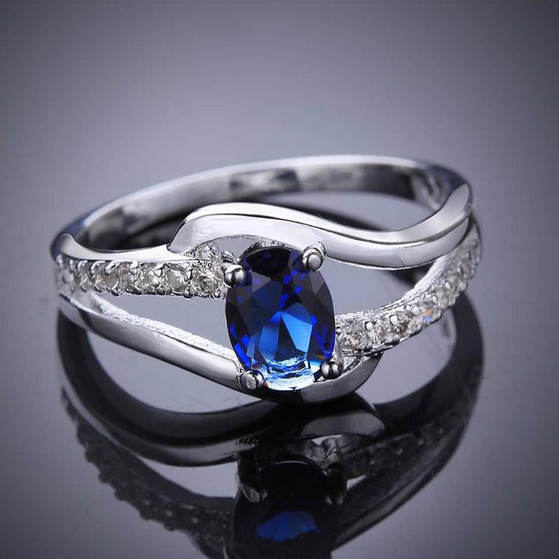 Arihant Ravishing AD & Crystal Silver Plated Trendy Ring For Women/Girls 5180