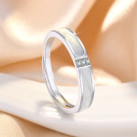 Arihant Silver Plated American Diamond Studded Contemporary Korean Finger Ring